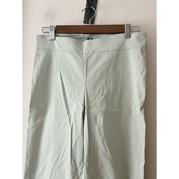 Avenue Montaigne Milan Pull On Pants •10• Beige Khaki Slim Stretch Cropped F954 - Picture 6 of 13